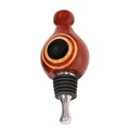 Vinostrumenti VinoStrumenti VSWSM8 Ebony Eye Tear Drop Stainless Steel Wine Bottle Stopper VSWSM8